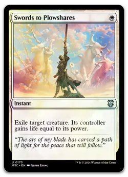 Swords to Plowshares (Ripple Foil) #173 (NM) Modern Horizons 3 M3C Magic MTG - Image 1