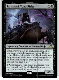 FOIL NM MTG Tatsunari, Toad Rider Kamigawa: Neon Dynasty Regular - Image 1