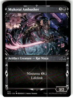 Mukotai Ambusher (Showcase) Kamigawa: Neon Dynasty Regular MTG NM - Image 1
