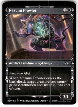 Nezumi Prowler (Showcase) Kamigawa: Neon Dynasty Regular MTG NM - Image 1