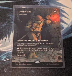 Magic The Gathering T.M.N.T. Donnie's Bo - Shadowspear Borderless Regular M/NM - Image 1