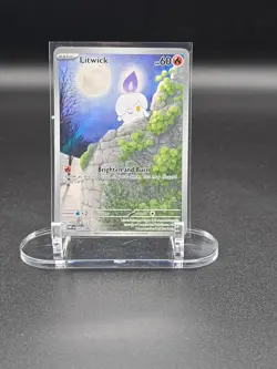 Litwick 101/086 Sv: White Flare Illustration Rare Full Art Holo 60 HP Pokemon #3 - Image 1