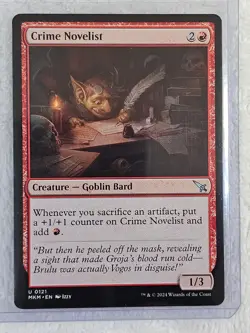 MTG Crime Novelist #121 Murders at Karlov Manor Magic Card Uncommon NM - Image 4