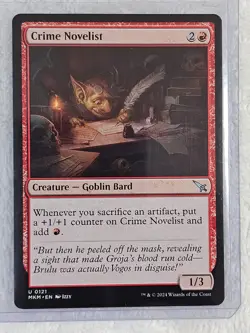 MTG Crime Novelist #121 Murders at Karlov Manor Magic Card Uncommon NM - Image 5
