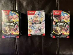 Pokemon Prismatic Evolutions & Perfect Order Booster Bundle Lot - Image 1