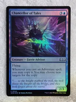 MTG Chancellor of Tales FOIL #45 Wilds of Eldraine Magic the Gathering U NM - Image 1