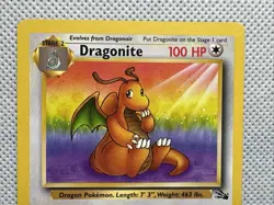 Pokemon TCG Dragonite 19/62 Pokemon Fossil Non Holo LP - Image 3