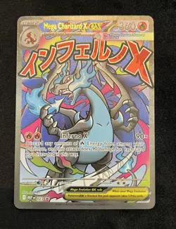 Pokemon TCG - Mega Charizard X ex 023 Me: Mega Evolution Black Star Promo Holo - Image 1