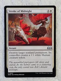 MTG Stroke of Midnight #33 Wilds of Eldraine Magic the Gathering Card U NM - Image 2