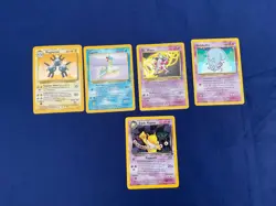 Pokemon halo trading cards X 5 Dark Hypno Lapras megneton,wobbuffet and Me.mime - Image 1