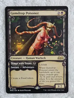 MTG Gumdrop Poisoner (Showcase) #280 Wilds of Eldraine Magic Gathering Rare NM - Image 1