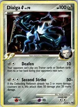 Dialga G 7/127 Platinum Pokemon HP Holo - Image 1