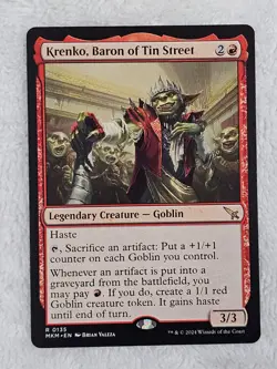 MTG Krenko, Baron of Tin Street #135 Murders at Karlov Manor Magic Card Rare NM - Image 1