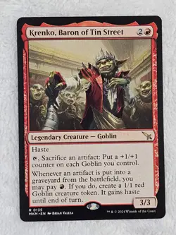 MTG Krenko, Baron of Tin Street #135 Murders at Karlov Manor Magic Card Rare NM - Image 2