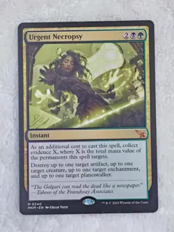 MTG Urgent Necropsy #240 Murders at Karlov Manor Magic Card Mythic NM - Image 1