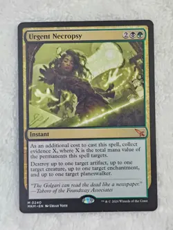 MTG Urgent Necropsy #240 Murders at Karlov Manor Magic Card Mythic NM - Image 2