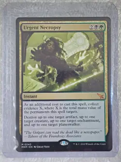 MTG Urgent Necropsy #240 Murders at Karlov Manor Magic Card Mythic NM - Image 4