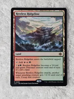 MTG Restless Ridgeline #283 The Lost Caverns of Ixalan Magic Card Rare NM - Image 1