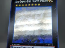 YuGiOh Neo Galaxy-Eyes Photon Dragon GAOV-EN041 1st Edition Ghost Rare MP - Image 2