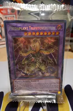 Yugioh Predaplant Triphyoverutum LDS3-EN076 Secret Rare Limited NM - Image 1