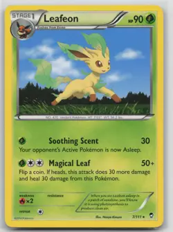 Pokemon Card Leafeon Rare XY - Furious Fists 7/111 - Image 1
