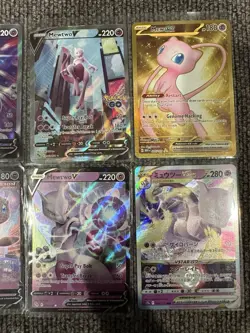 Pokemon Cards Mewtwo & Mew GX, V, EX, VSTAR Full Art Holo Foil Lot Of 8 Cards - Image 5