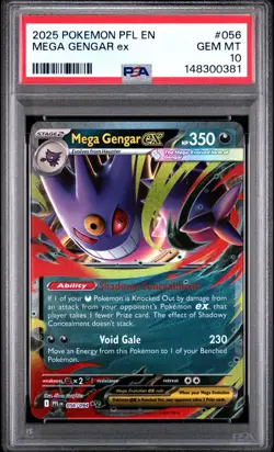 Mega Gengar EX - 056/094 - English Pokemon Card - PSA 10 Gem Mint - #L139 - Image 1