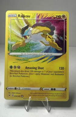 Pokemon Card TCG - Raikou 050/185 Amazing Rare Vivid Voltage Near Mint - Image 1