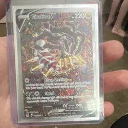 Pokemon Giratina V Ultra Rare Full Art Holo Lost Origin 186/196 Card - Image 1
