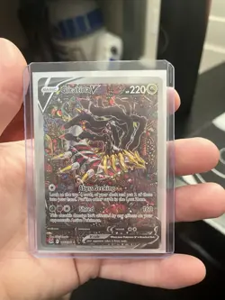 Pokemon Giratina V Ultra Rare Full Art Holo Lost Origin 186/196 Card - Image 5