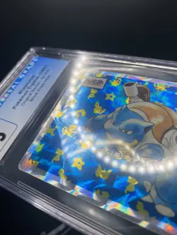 CGC 5 Blastoise Topsun Prism Holo Japanese Pokemon Card 009 9 - Image 3