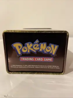 2004 Pokemon EX | Rayquaza (EMPTY) Metal Tin Plusle Minun TCG Card Emerald VTG - Image 3