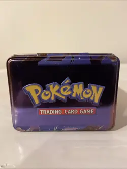 2004 Pokemon EX | Rayquaza (EMPTY) Metal Tin Plusle Minun TCG Card Emerald VTG - Image 4