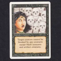 FEAR 1997 Revised Edition White Vintage Eng MTG Magic Gathering Excellent LP - Image 1