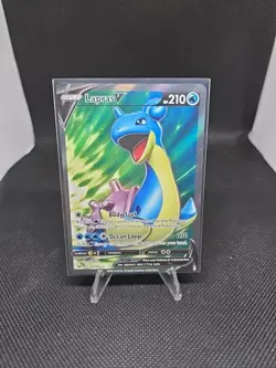 Lapras V - 189/202 - Pokemon Sword & Shield Base Set Full Art Rare Card - Image 1