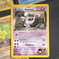 Pokemon Rocket's Mewtwo Best of Promo Reverse Holo 008/009 70 HP English Card - Image 1