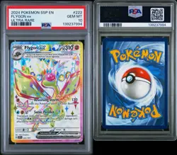 Pokemon TCG Flygon EX Holo Ultra Rare Card 222/191 Sv08: Surging Sparks PSA 10 - Image 3