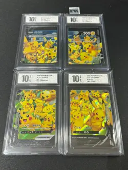 Pikachu V-union Promo 109/S-P - 112/S-P Combination Set - Pokemon Card Grade 10 - Image 1