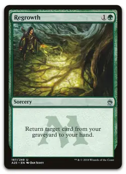 Regrowth #187 (NM) Masters 25 A25 Magic MTG - Image 1