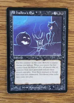 MTG All Hallow's Eve, Legends, English, Lightly Played, Almost NM Condition - Image 3