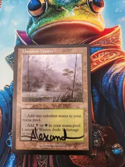 MTG Llanowar Wastes - Apocalypse Regular - Signed By Artist, LP - Image 1