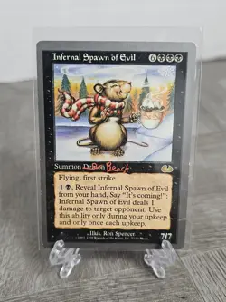 Infernal Spawn of Evil Magic mtg LP, English Unglued x1 - Image 1