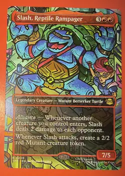 MTG, SLASH , REPTILE RAMPAGER 0208, NM, TMT, BORDERLESS, REGULAR - Image 1