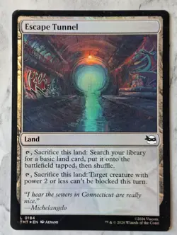 Escape Tunnel (Foil) | MTG TMNT TMT | Land Fetch Basic Unblockable EDH | NM - Image 1
