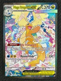 2026 Pokemon—Mega Dragonite ex #290/217 Ascended Heroes—SIR Holo GREAT CENTERING - Image 1