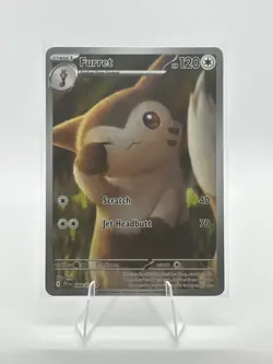 Pokemon TCG Furret 168/159 Journey Together Illustration Rare Holo NM - Image 1