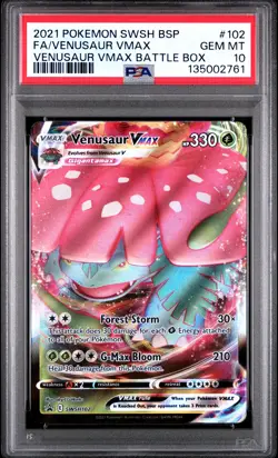 Venusaur Vmax 102 Battle Box Swsh Black Star Promo Pokemon PSA 10 - Image 1