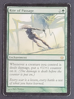 MTG - 1x Rite of Passage - Fifth Dawn - Played - MP - Rare - Magic The Gathering - Image 1