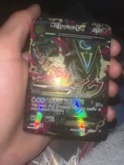 Pokemon M Rayquaza EX Full Art Ultra Rare Roaring Skies Holo 105/108 - Image 1