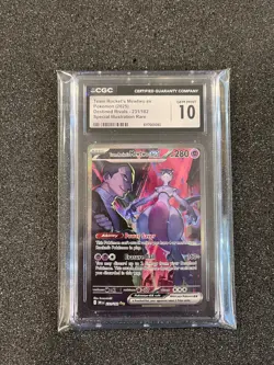 Team Rocket's Mewtwo EX, 231/182 SIR, CGC 10, Pokemon S&V Destined Rivals - Image 3